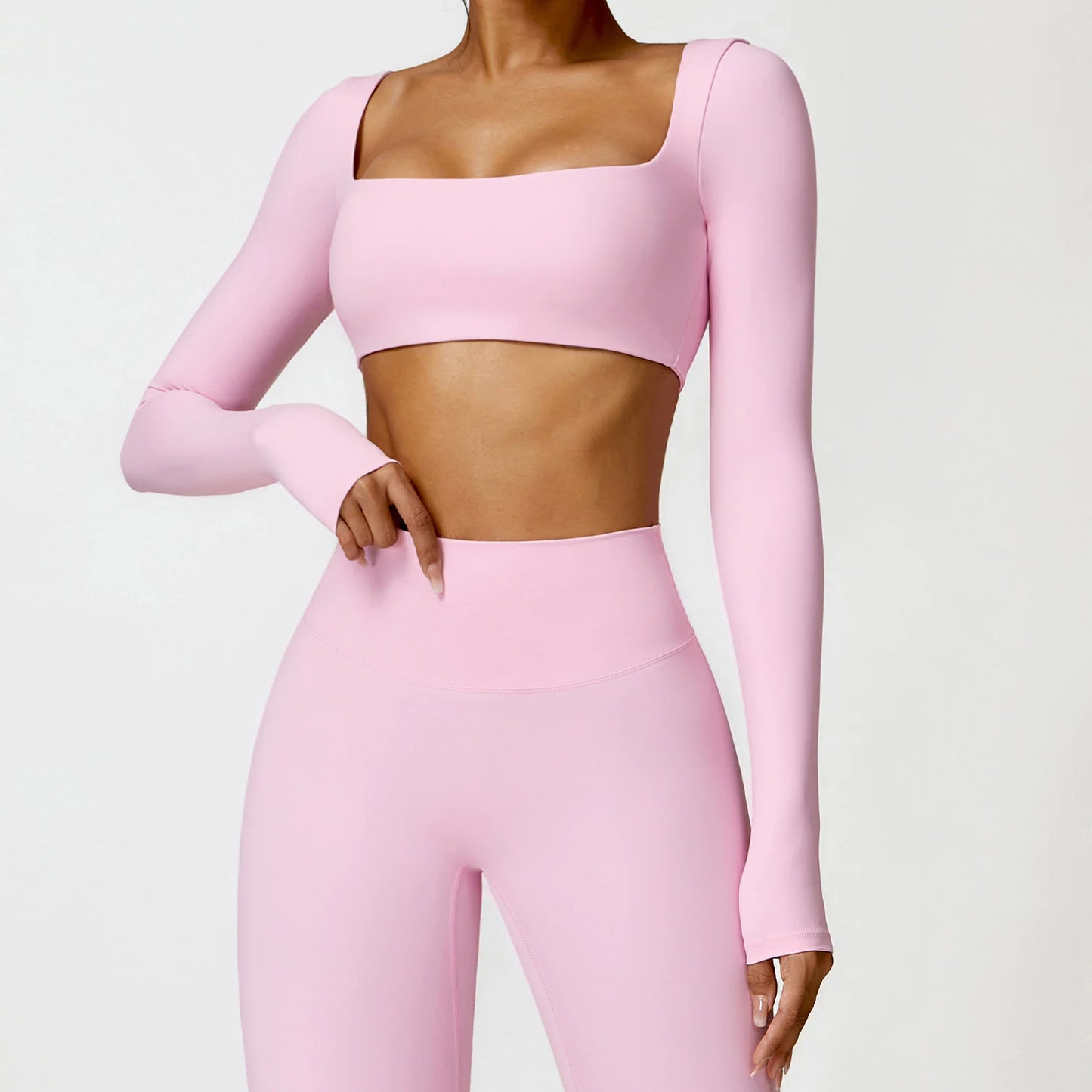 Women's long-sleeved sports shirt