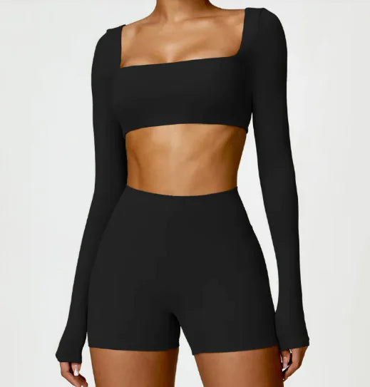 Women's long-sleeved sports shirt