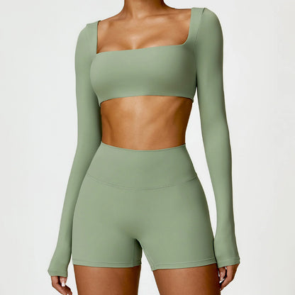 Women's long-sleeved sports shirt